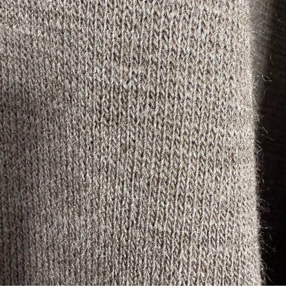 Vintage Express Tricot Wool Blend Tunic Brown Pockets size Large Sweater baggy - Picture 6 of 6